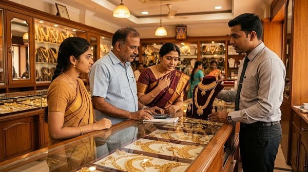 Chennai Gold Rate October 1: 22K Gold Down ₹30, Silver Falls ₹5